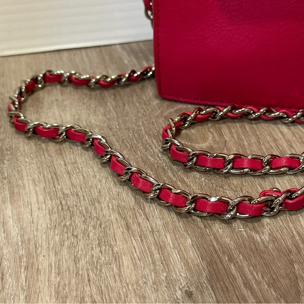 Hot Pink Lancaster Long Shoulder Purse